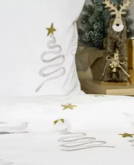 4Home Povlečení mikroflanel Christmas tree, 160 x 200 cm, 70 x 80 cm