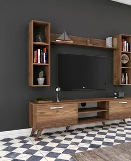 Televizní stěna Mea Walnut