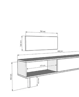 TV stolek Yuka 180 - Anthracite