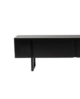 TV stolek Serenity - Wood Black, Black