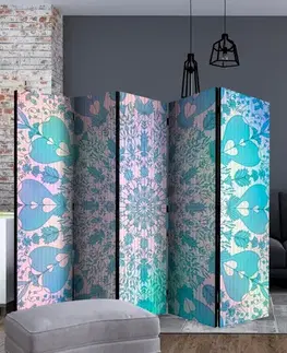 Paraván Girly Mandala (Blue) Dekorhome