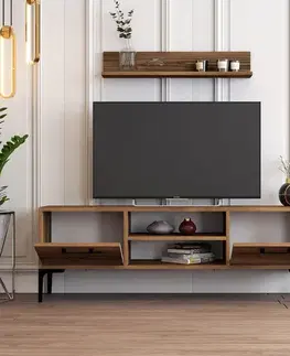 TV stěna / Sestava pod TV Riga - Walnut