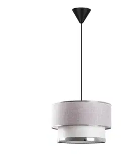 Závěsný lustr Cake - Light Grey, Silver