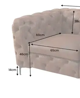 Chesterfield křeslo ZETHOS Dekorhome
