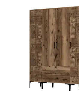 Šatní skříň Kumsal PTP - Walnut