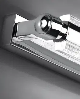 Nástěnná lampa do koupelny, chrom, LED pásek 11W 4000K, Quasar