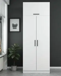 Šatní skříň Kale White - 2219