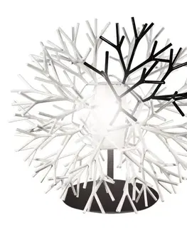 Stolní lampa Tree černobílá E27 60W korálová