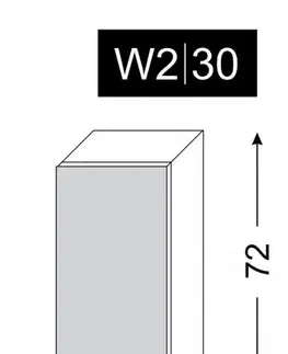 ArtExt Kuchyňská skříňka horní MALMO | W2 30 Barva korpusu: Lava