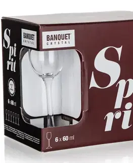 Banquet 6dílná sada sklenic na likér Leona, 60 ml