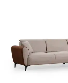 Rohová rozkládací pohovka Aren Right - Beige, Cinnamon