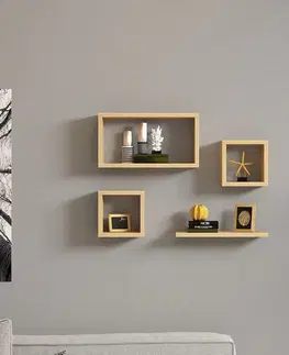 Polička Babi Sapphire Oak, 4 ks