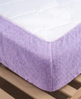 4Home Froté prostěradlo IDEAL fialová, 200–220 x 200 cm, 200–220 x 200 cm