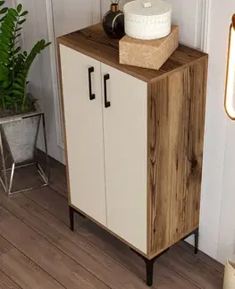 Botník Prag Walnut and Cream
