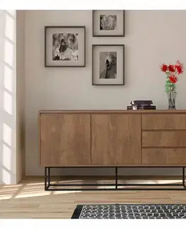 Skříňka Ruba Walnut and Black