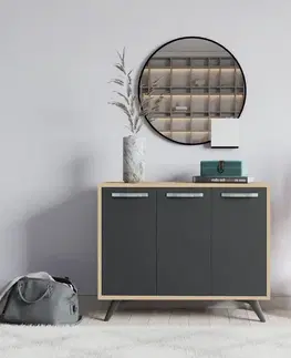 Víceúčelová skříňka Piffa - Oak, Anthracite