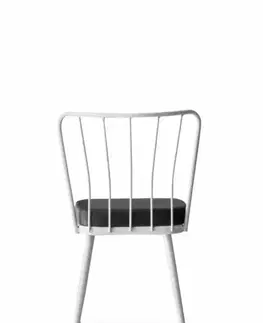 Sada jídelních židlí Yildiz Anthracite and White, 2 ks