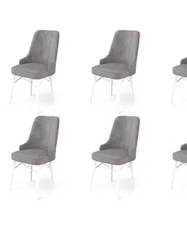 Sada židlí (6 kusů) Pare - Grey, White