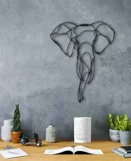 Dekorativní kovový doplněk na zeď Elephant 2