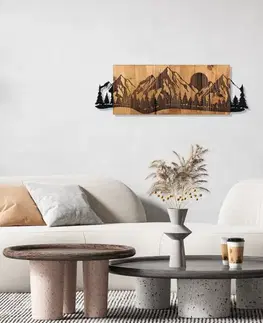 Dekorativní dřevěný doplněk na zeď Sundown
