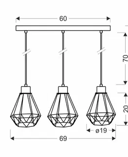 Závěsná lampa PRIMO Candellux