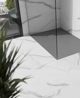 MEXEN Stone+ sprchová vanička obdélníková 120x80, šedý beton 44618012