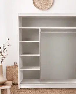 Šatní skříň s posuvnými dveřmi LOW Tempo Kondela