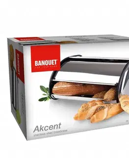 Banquet Nerezový chlebník AKCENT, 36 cm