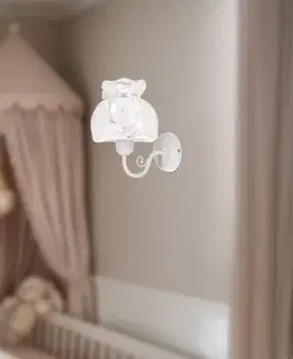 ROSSINI bílá nástěnná lampa 1x40W E27 bílé stínidlo