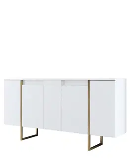 Konzolový stolek Luxe - White, Gold