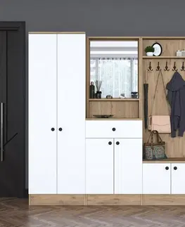 Předsíňová sestava Pome White and Walnut II