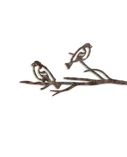Zahradní dekorace Bird On The Branch 08 - Brown