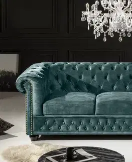 Chesterfield pohovka 3-místná MIDAS Dekorhome