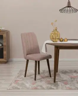 Jídelní set s rozkládacím stolem a židlemi (3 kusy) Vina 0900 - Walnut, Stone