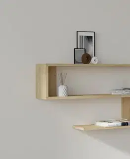 Nástěnná police Penne - Sapphire Oak