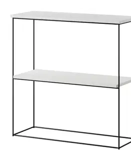 ArtAdrk Příruční stolek TONI | černé nohy Barva: Beton