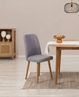 Jídelní set s rozkládacím stolem a židlemi (3 kusy) Vina 0701 - Atlantic Pine, Grey
