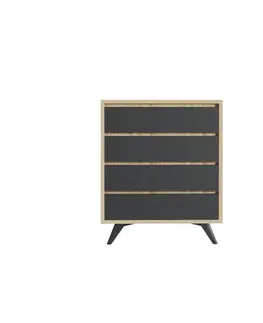 Komoda Suvera - Oak, Anthracite