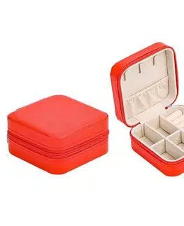 PU Leather Jewellery Box Red