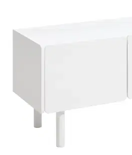 Estila TV stolek Arvila, bílý, 160 cm