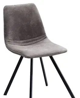Estila Designová židle Amsterdam Retro antique šedá