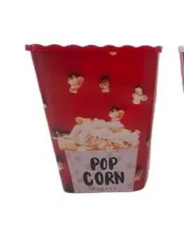 PROHOME - Dóza na popcorn 2,2l hranatá různé dekory