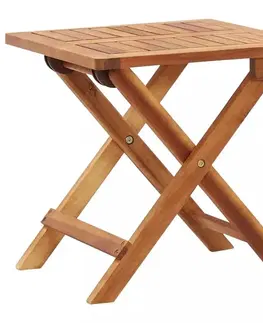 Skládací zahradní stolek akácie Dekorhome