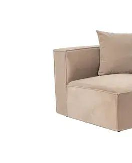 Křeslo / Jednomístná pohovka Sora 1R - Cappuccino v2