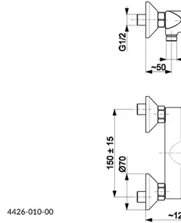 KFA AGAT nástěnná sprchová baterie, chrom 4426-010-00