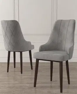 Sada židlí (2 kusy) Trex - Grey, Brown