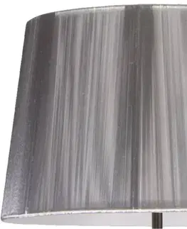 Stříbrné stínidlo 35x22cm pro stojací lampu Gillenia
