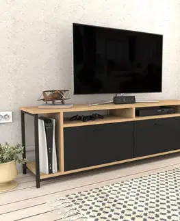 TV stolek Omar - Oak, Black