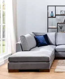 Rohová sedací souprava Tulip Corner Left With Pouf - Dark Grey