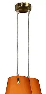 Závěsná lampa patinované sklo 2xE14 165cm Muscat